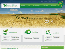 Tablet Screenshot of farm-africa.com